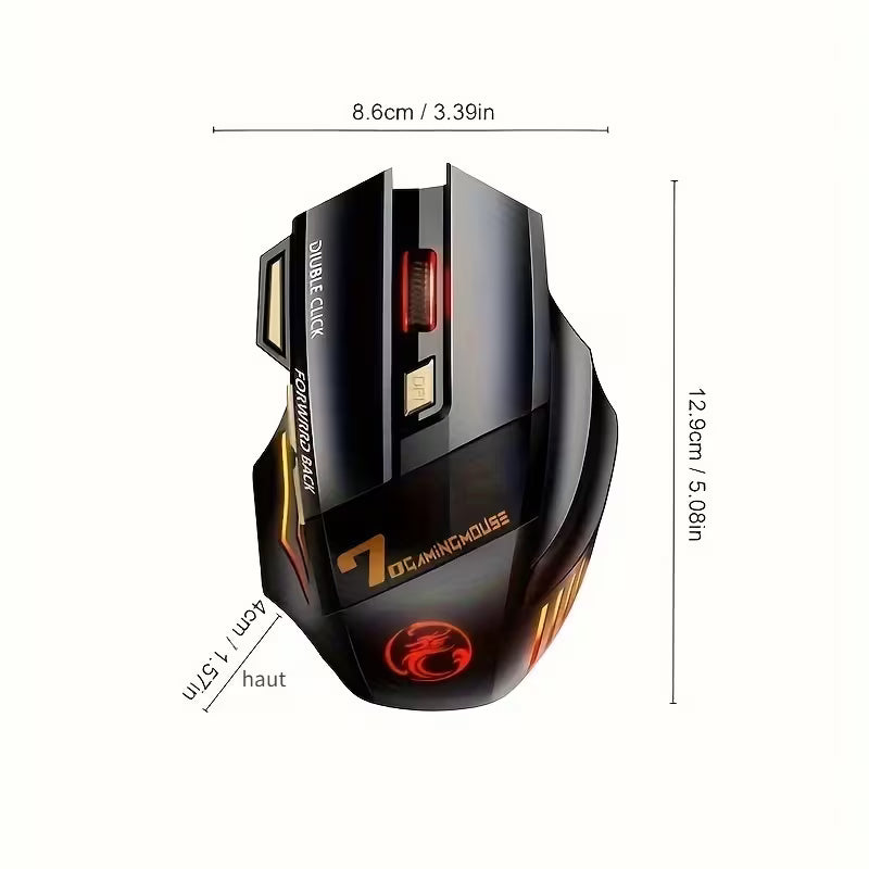 Souris Gamer Sans Fil Rechargeable
